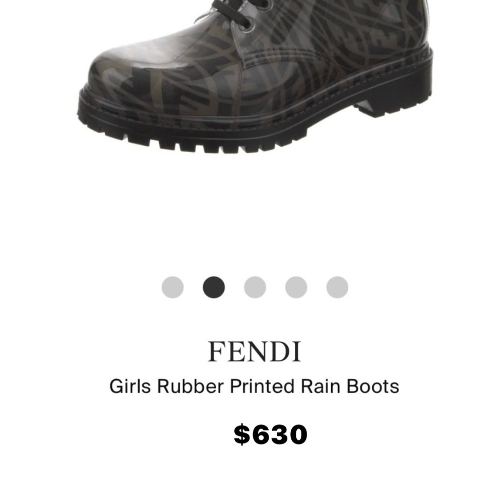 Fendi Kids Sneakers - Black and Brown - Picture 5 of 6